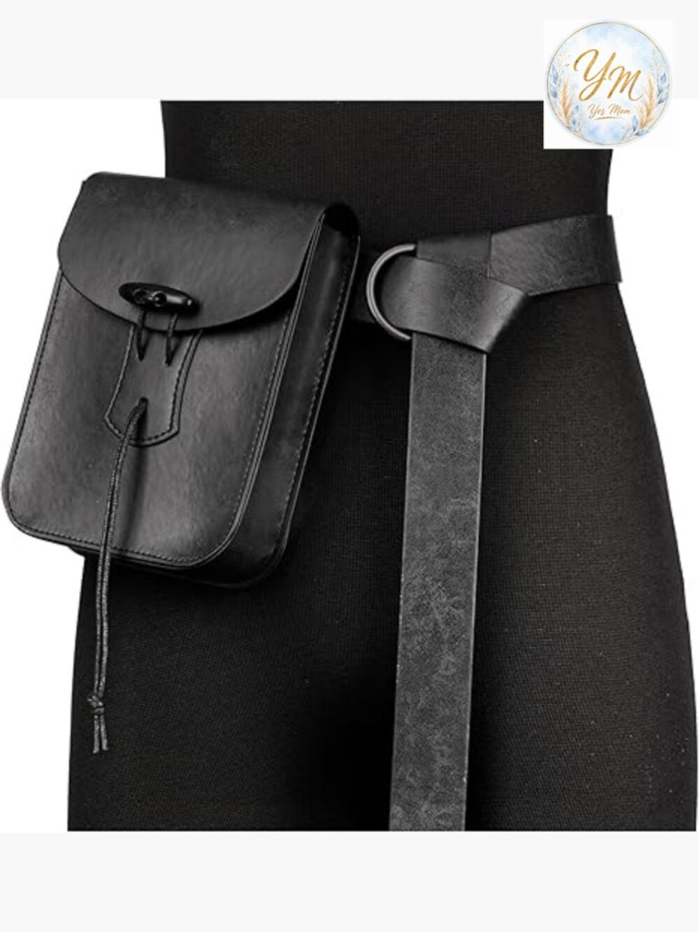Medieval Faux Leather Belt Bag Renaissance Waist Pouch Cosplay Ren Faire